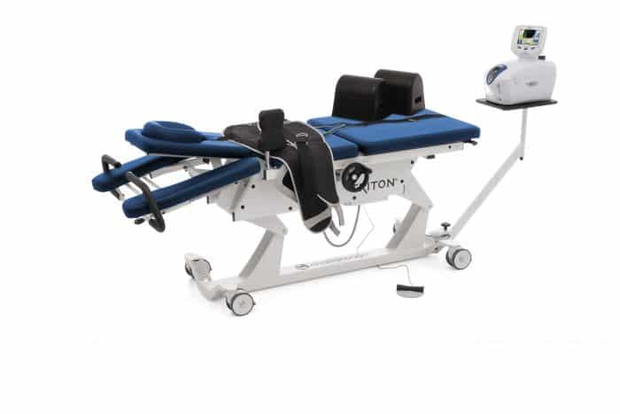ChiroEquip Triton 6M Traction table with DTS Traction Head Patient