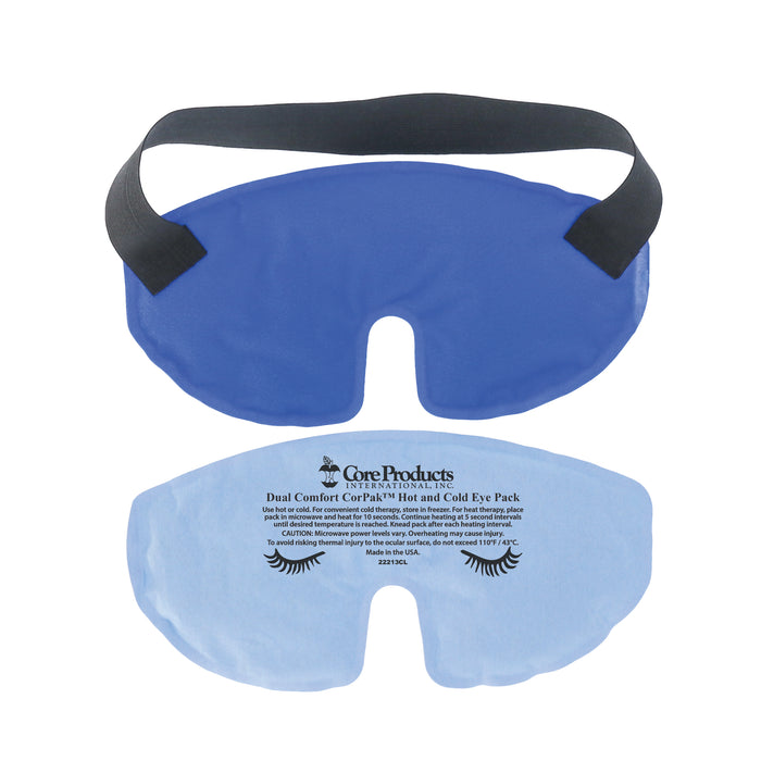 Dual Comfort CorPak™ Eye Mask Compress Hot or Cold Therapy Pack Made in USA