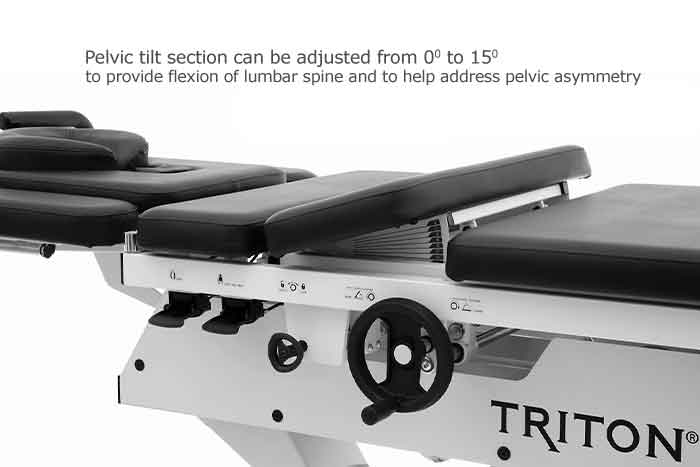 ChiroEquip Triton 6M Traction table with DTS Traction Head Patient