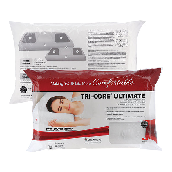 Tri-Core® Ultimate Cervical Support Pillow Made in Canada
