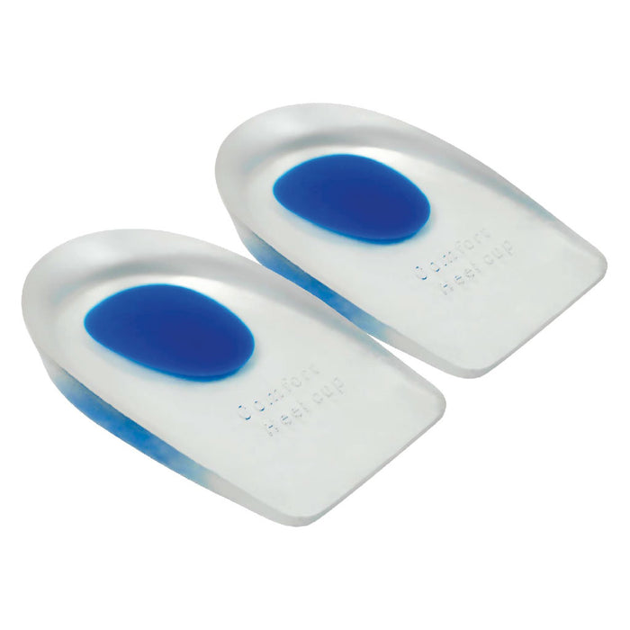 Silicone Gel Heel Cup Men's Large (Blue) 3 Pack